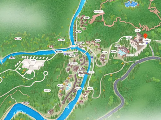 岳普湖结合景区手绘地图智慧导览和720全景技术，可以让景区更加“动”起来，为游客提供更加身临其境的导览体验。